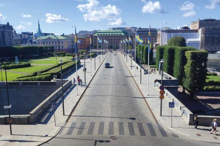 Stockholm Uitzicht Weg Paleis Monique