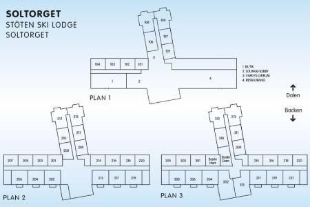 Stoten Ski Lodge Soltorget Plattegronden Cape