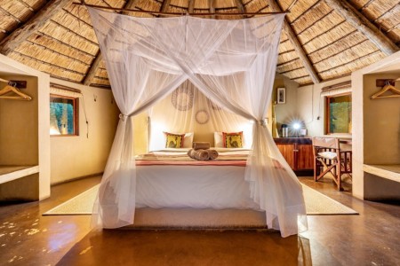 Umlani Timbavati Eco Hut Slaapkamer