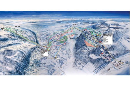 Wintersportgebied Kvitfjell Skimap